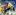 Football players tackling for the ball.